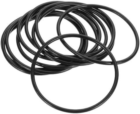 PATIKIL Silicone Sealing Rings 70x63.8x3.1mm Black 10Pcs by PATIKIL