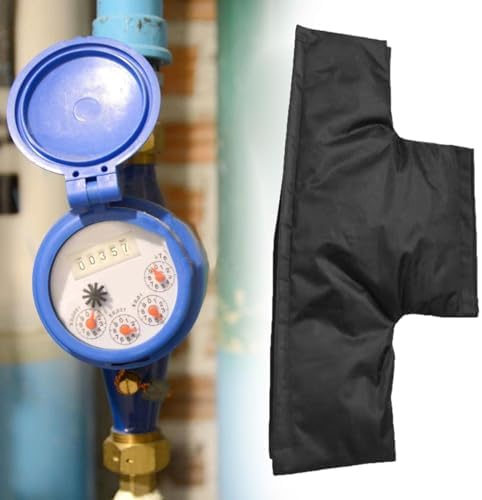 Insulated Water Meter Cover, 20.87 x 7.87 in, Oxford Cloth Freeze Protection for Outdoor Backflow Preventers and Sprinkler Valves - Image 3