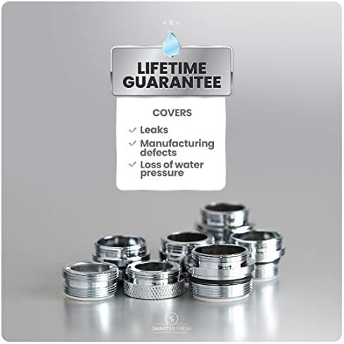 9-Piece Faucet Adapter Kit, Brass Aerator Adapter Set to Connect Garden Hose, Water Filter, Standard Hose via Diverter, in RV & Other - Male & Female Faucet Adapter for Sinks - Image 4
