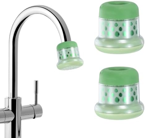 M METERXITY 2-Pack Mushroom Shaped Faucet Water Filter, Apple Green by MMETERXITY