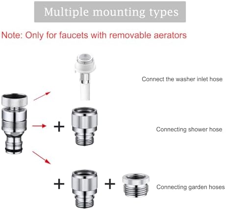 Kitchen Sink Faucet Quick Connector, Faucet to Garden Hose Adapter - Image 5