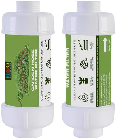 H&G lifestyles Garden Hose Filter for Hard Water,Chlorine Filter for Plants by HGLifestyles