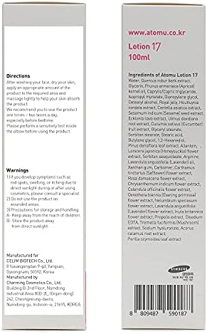 ATOMU Facial Moisturizing Lotion 17 Ultimate Moisture - Hydrating Face Moisturizer for 24hrs with Advanced Hyaluronic Acid 3.38 fl oz - Image 2