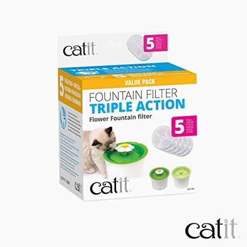 Catit Triple Action Replacement Fountain Filters - 5-Pack - Image 6
