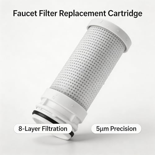 ANGEL CF30 Faucet Water Filter Replacement Cartridge, 8-Layer Filtration, Reduces 98% Chlorine, Lead & Rust, Softens Hard Water, 3 Months / 350 Gallons, Compatible with ANGEL CF30, 1 Pack - Image 7