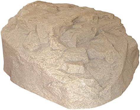 EMSCO Landscape Rock Cover, Sandstone, Low Profile Boulder, Lightweight Fake Rock for Concealing Septic Lids, Irrigation Controls & Utility Boxes by EmscoGroup