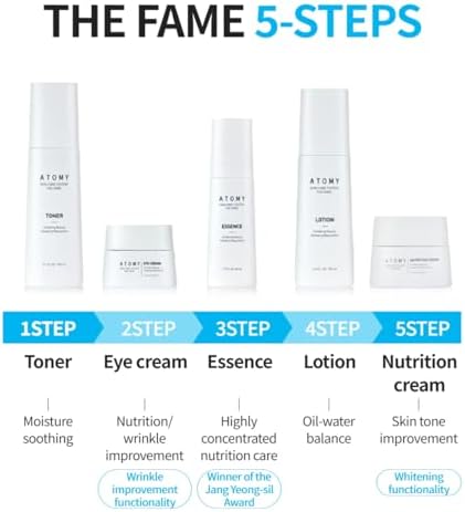The Fame Skin Care System 5-Piece Korean Skincare Set - Image 6