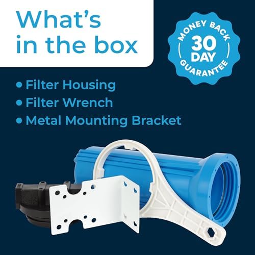SpiroPure SP-FH-BL14 10x2.5 Water Filter Housing 10 x 2.5 1/4" NPT, 12 Pack - Image 7
