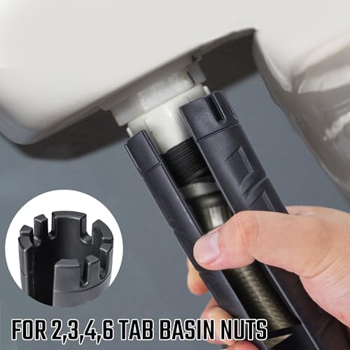 DURATECH Faucet Wrench, Multifunctional Sink Wrench, 8 in 1 Plumbing Wrench - Image 3