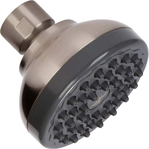 Aqua Elegante Pressure Boosting Shower Head - 1.8 GPM - Brushed Nickel by AquaElegante