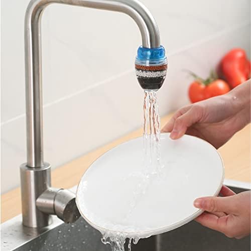 3 Pack Faucet Mount Filters, Faucet Water Filter Tap Water Purifier for Faucet Kitchen Bathroom Sink Filter Filtration Activated Carbon Removes Chlorine Fluoride Heavy Metals Hard Water - Image 6