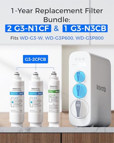 Waterdrop G3-2CFCB Filter, Replacement for G3-W & G3P600 & G3P800 RO System - Image 2