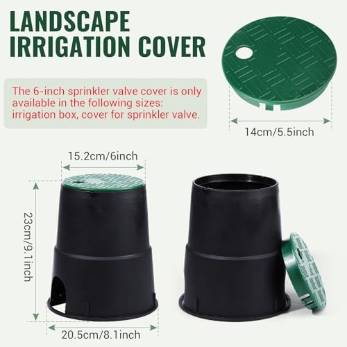 Outdoor Sprinkler Valve Cover, ID 5.5" OD 6", 2PCS - Image 3