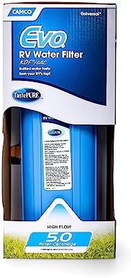 Camco Evo RV Water Filter Features Granulated Activated Carbon for Bacteria Control & a Replaceable Premium Spun Polypropylene Filter Cartridge Camper for Clean Drinking Water (40631) (Pack of 2) - Image 6