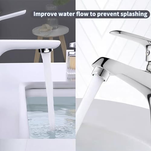 Bathroom Sink Aerator,2.2 GPM Faucet Aerator, Made of Solid Brass and Stainless Steel,15/16 Inch Male Thread Faucet Replacement with Gasket,For Kitchen and Bathroom,6PCS(Silvery) - Image 5