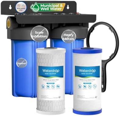 Waterdrop WHF21-SH 2-Stage Whole House Water Filter System, NSF/ANSI 372 by Waterdrop