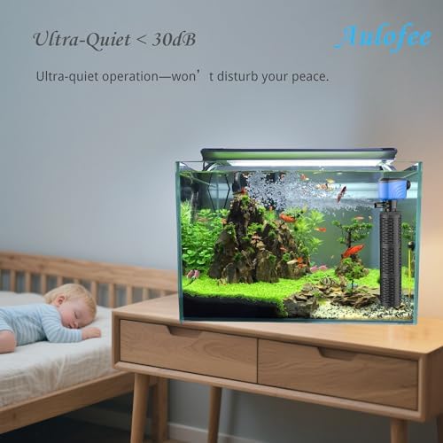 100-300 Gallon Submersible Aquarium Filter, Internel Fish Tank Filters for Large Tanks, Whisper Turtle Tank Filter for Small Pond, Saltwater & Freshwater, Deep Blue - Image 4