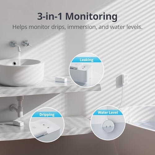 SwitchBot 3 Pack WiFi Water Leak Detector, Water Leak Sensor, 1m Cable - Image 4