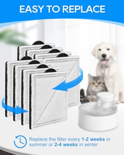 8 Pcs Pet Water Fountain Filter Compatible with PetSafe Outlast Viva - Image 5