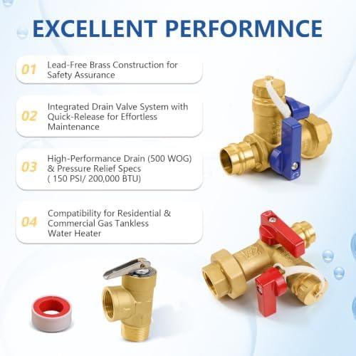 10Set GUOFIS Tankless Water Heater Service Valve Kit,FIPx Press(TOOL055-10) - Image 3