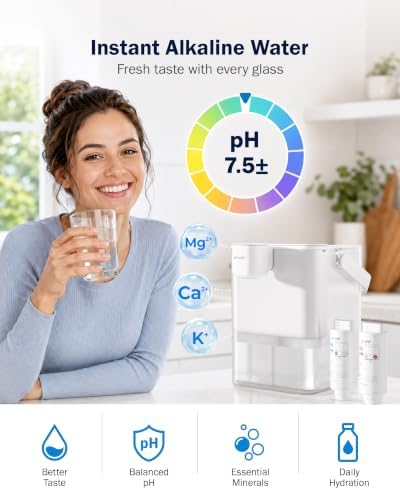 Frizzlife MD40 Alkaline Electric Water Filter Dispenser, 18-Cup - Image 3