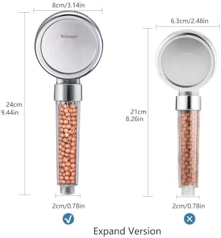 Nosame Shower Head with Hose Holder, Filter Filtration High Pressure - Image 3