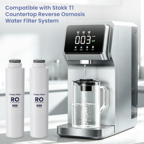 RT1-RO Water Filter Replacement for Stokk T1 Countertop RO System Only, 2 RO Pack, Not for E1/RE1/T1 Lite/S1/S2/600GPD, 12-24 Month Lifetime - Image 5