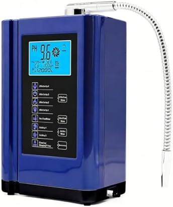 Water Ionizer, Water Purifier Machine PH 3.5-10.5 Alkaline Acid Water Machine,Up to -500mV ORP, 7 Water Settings, 8000 Liters Per Filter, Auto-Cleaning, Intelligent Voice Blue by Unknown