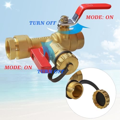 Xiny Tool 3/4-Inch IPS Isolator Tankless Water Heater Service Valve Kit with Pressure Relief Valve, Clean Brass - Image 3
