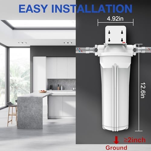 SimPure Whole House Water Filter Housing, 10" Sediment Filter - Image 4