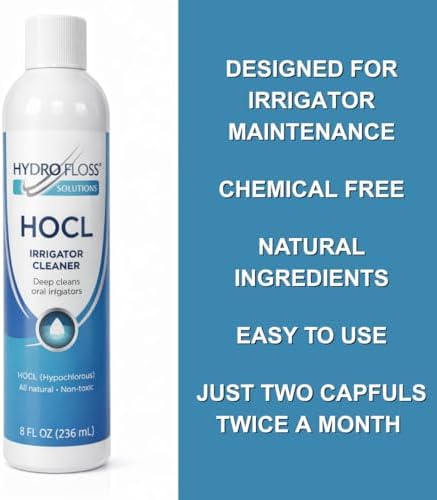 HOCL Irrigator Cleaner – Oral Irrigator Maintenance Solution – Alcohol-Free Formula – 8 oz - Image 2