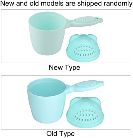 RiToEasysports Baby Bath Cup, Baby Shampoo Cup Cute Kid Wash Hair Rinser Bathing Flusher Protection Eye for Kids Green Pink (Green) - Image 5