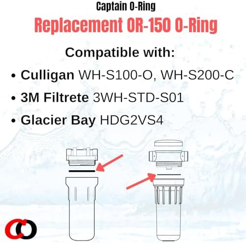 Captain O-Ring - Replacement for Culligan OR-150 Water Filter Housing ORing Gasket Seal (3 Pack) [for WH-S200-C, 3WH-STD-S01, HDG2VS4] - Image 2
