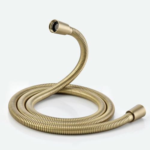 59 Inches 304 Stainless Steel Shower Hose Extra Long Gold by JASYA