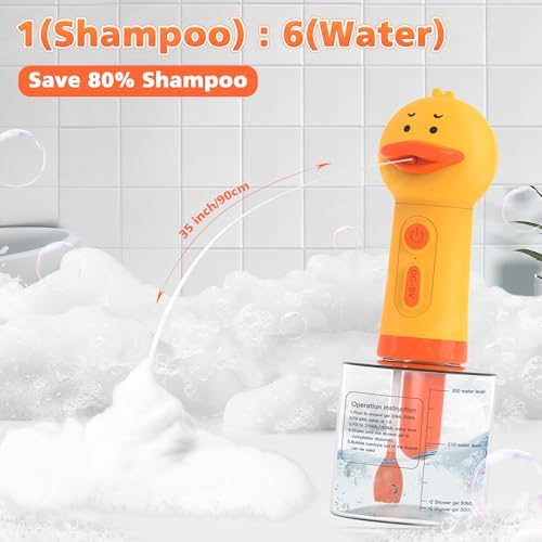 Electric Dog Soap Dispenser with Brush Dog & Cat Bathing, Shampoo Foamer - Image 2