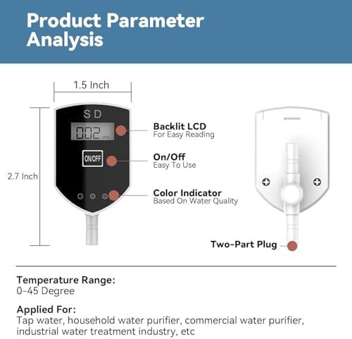 Accurate & Reliable TDS Water Tester: Smart Digital PPM Meter for Aquarium, Hydroponics, and Home Drinking Water Quality Monitoring - Image 5