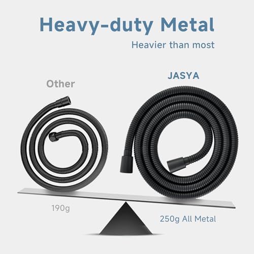 59 Inches 304 Stainless Steel Shower Hose Replacement Black - Image 5