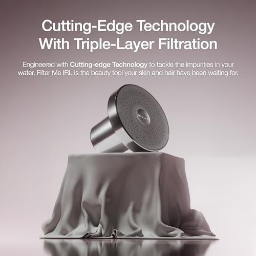 Filter Me IRL Filtered Shower Head - Removes Chlorine, Hard Minerals & Harmful Substances - Reduces Hair Fall, Acne & Breakouts - Improve Skin & Hair Health, Premium Water Pressure Showerhead | Black - Image 2