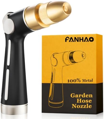 FANHAO Metal Thumb Control Adjustable Nozzle, High Pressure Garden Sprayer by FANHAO