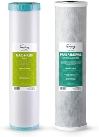 iSpring F2WGB22BPFKS 4.5" x 20" 2-Stage Whole House Water Filter by iSpring