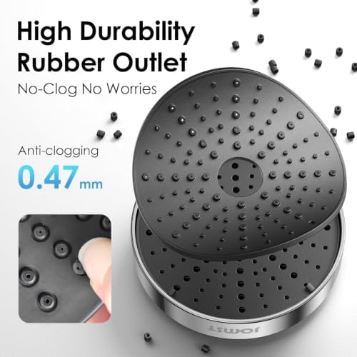 High Pressure Shower Head with 3 Spray Modes, Water Saving Chrome Showerhead, Self-Cleaning Nozzles, Universal G1/2" Tool-Free Installation - Compatible with SA-001 - Image 5