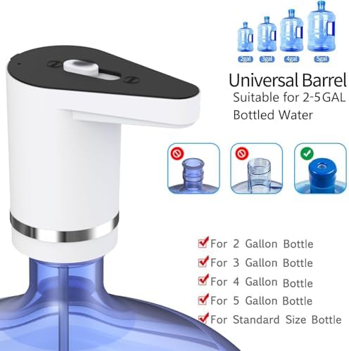 Rechargeable Water Pump for 2/3/5 Gallon Jug with Protective Spout Cover - Image 7