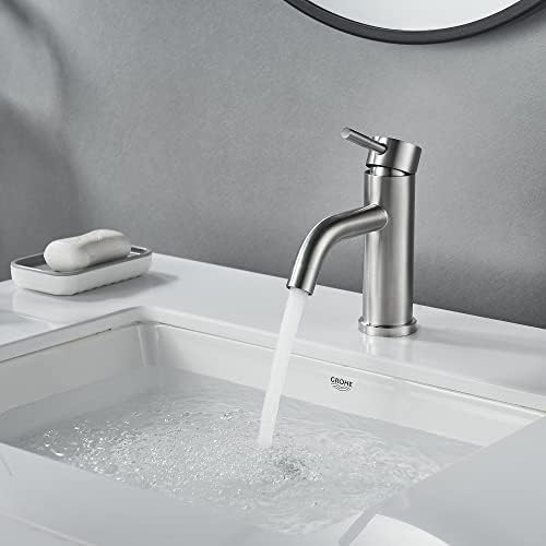 Single Hole Bathroom Faucet,Single Handle Brushed Nickel Bathroom Sink Faucet,Modern Stainless Steel Commercial Basin Faucet (No Drain - Image 6