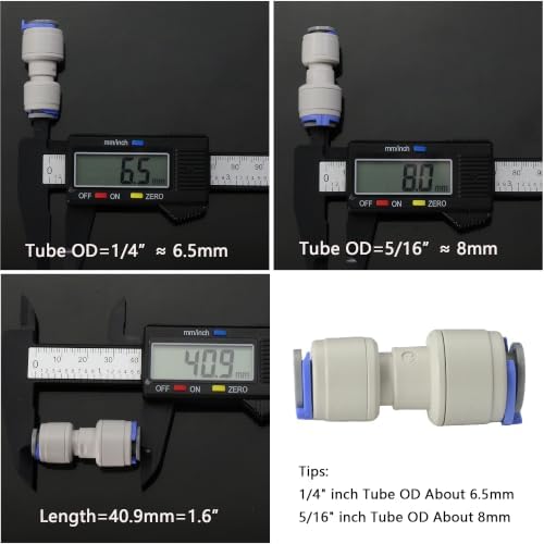 1/4" to 5/16" Straight Reducer Fitting for RO System, 3-Pack - Image 4