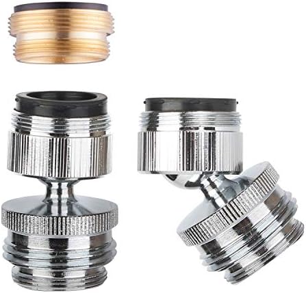 Hibbent Sink Faucet to Garden Hose Adapter, Swivel 3/4" Faucet Adapter by Hibbent