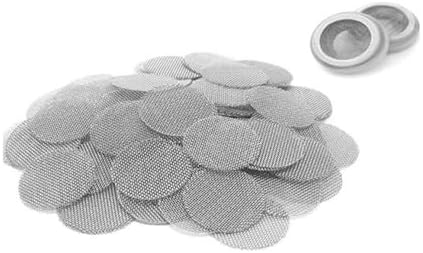100 Pcs 5/8" (0.625 Inch/15.88mm) Stainless Steel Faucet Screen Replacement Kit – Universal Fit Faucet Aerator Screens & Water Line Strainers by Unknown
