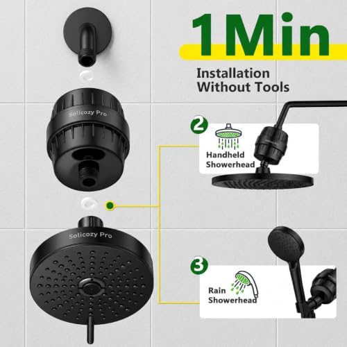 Shower Filter for Hard Water & Shower Water Softener, Sensitive Skin & Hair - Image 4