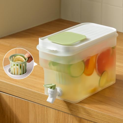 1 Gallon Fridge Drink Dispenser, Leakproof Airtight Pitcher with Spout by ZioWuu