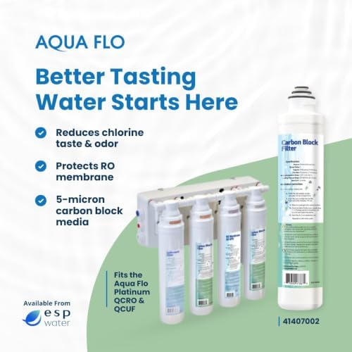 Aqua Flo 41407002 Carbon Block RO Filter, 5 Micron – Replacement for Platinum QCRO 4-Stage System, Quick-Change Cartridge for 2nd & 4th Stage, High-Performance Water Filtration - Image 3