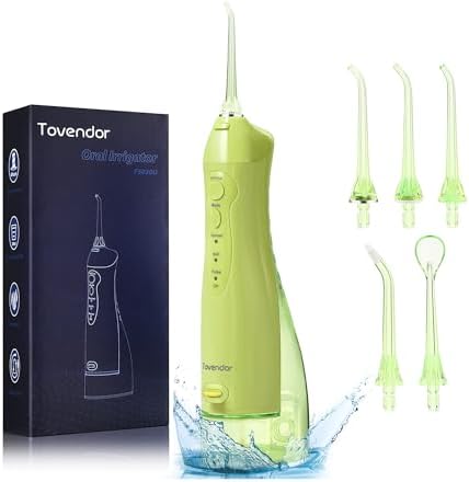 TOVENDOR Electric Water Dental Flosser Teeth Pick, Cordless Oral Irrigator by Tovendor